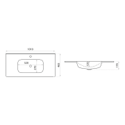 Umywalka meblowa Minnesota 1000 Lavita