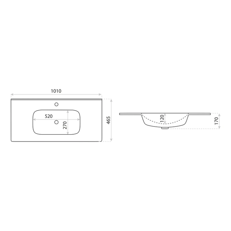 Umywalka meblowa Minnesota 1000 Lavita