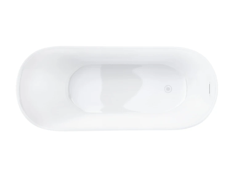 Wanna wolnostojąca corsan estella 160 cm z wykończeniem białym