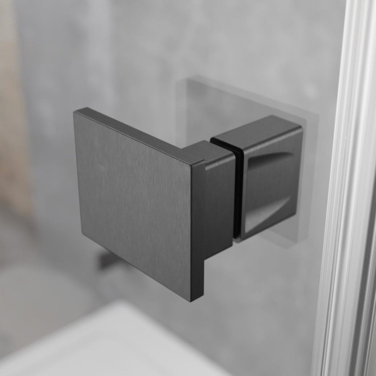 Drzwi prysznicowe Essenza Pro Brushed GunMetal DWJ Radaway prawe