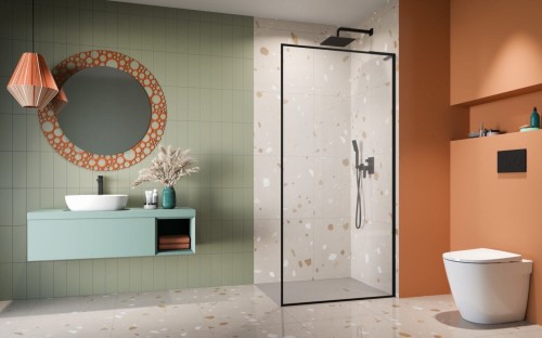 Kabina prysznicowa walk-in Radaway Modo F SL Black II prawa