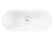 Wanna wolnostojąca corsan e043 nauti 170 cm z wykończeniem chrom