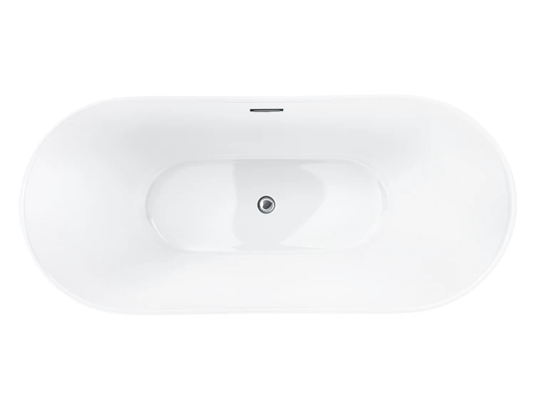 Wanna wolnostojąca corsan e043 nauti 170 cm z wykończeniem chrom