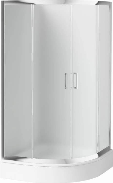 Kabina półokrągła 90x90x170 Funkia Deante szkło szronione