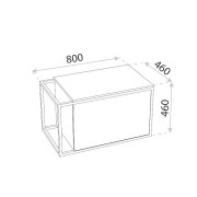 Szafka wisząca z blatem Freja 800 Lavita