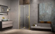 Drzwi prysznicowe Radaway Nes Brushed Gold DWB prawe