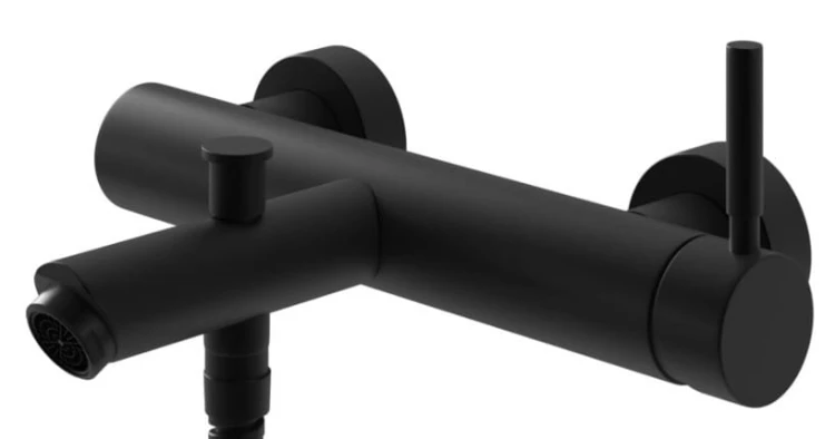 Bateria wannowa ścienna Roxin Black KOHLMAN QW110RB czarna