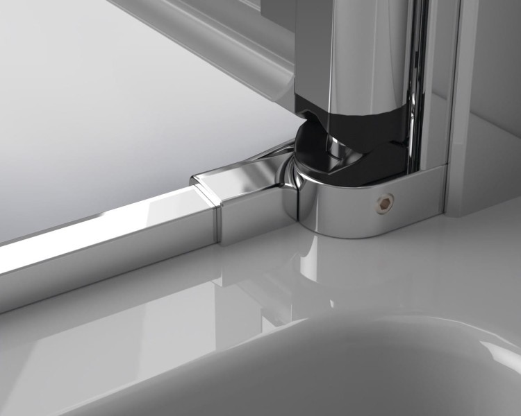 Parawan nawannowy RADAWAY Eos PNW4 86x152 szkło przejrzyste