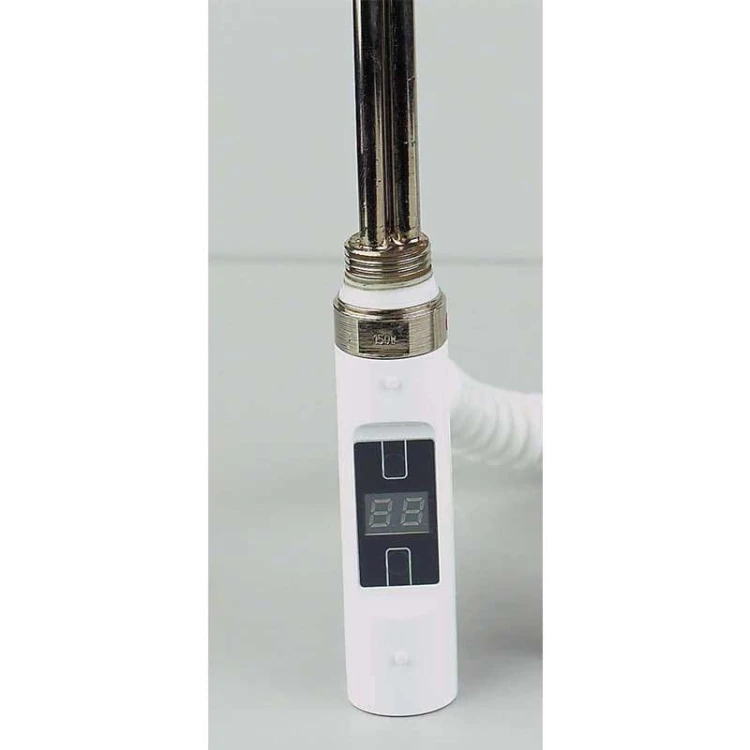 Grzałka elektryczna H+E biała Radeco z kablem lub maskownicą