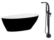 Wanna wolnostojąca Besco GOYA B&amp;W 160x70 + bateria Decco I