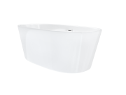 Wanna wolnostojąca corsan e026 salina 160 cm z wykończeniem białym