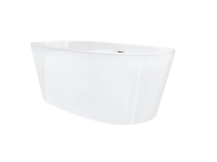 Wanna wolnostojąca corsan e026 salina 160 cm z wykończeniem białym