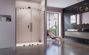 Drzwi prysznicowe Furo Black DWD 140x200 Radaway czarne