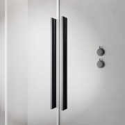 Kabina prysznicowa Furo Brushed GunMetal Walk-in 160x200 Radaway lewa