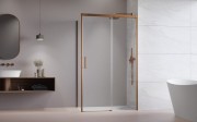Kabina prysznicowa Idea Brushed Copper KDJ Radaway prawa przejrzysta
