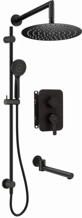 Zestaw prysznicowy podtynkowy z BOXem Arnika Deante nero