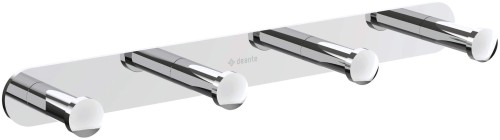 Haczyk poczwórny na listwie chrom Jasmin Deante