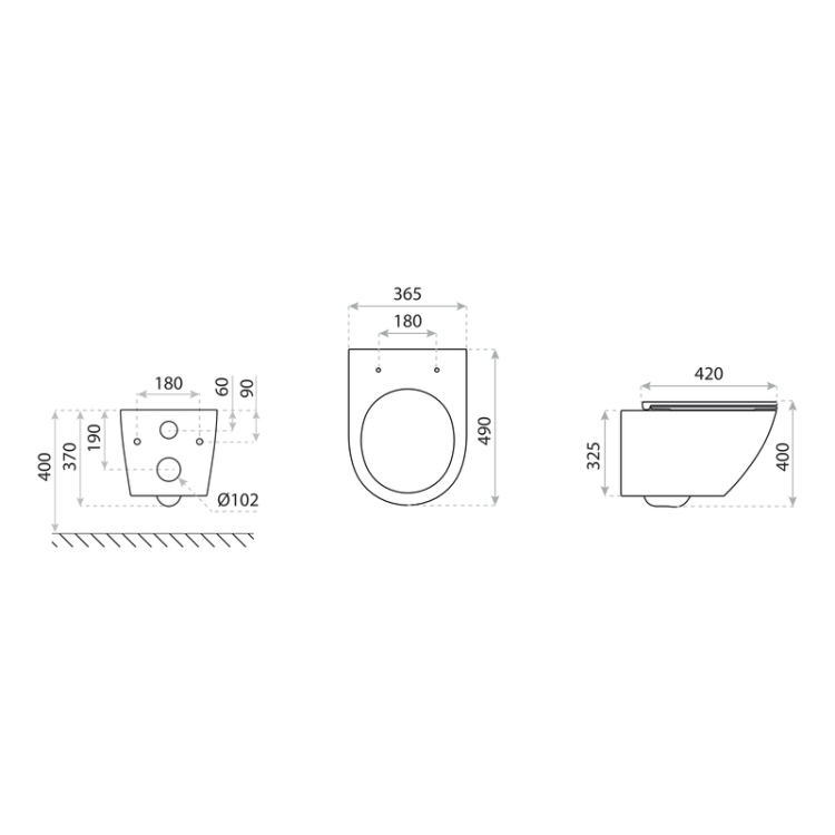 Miska wisząca wc Sofi One Lavita