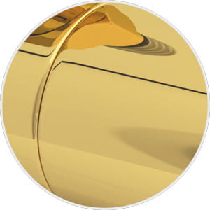 Grzejnik łazienkowy Sunerzha Elegy Verso 100x50cm złoty