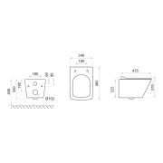 Miska wisząca WC Lago 3.0 Lavita