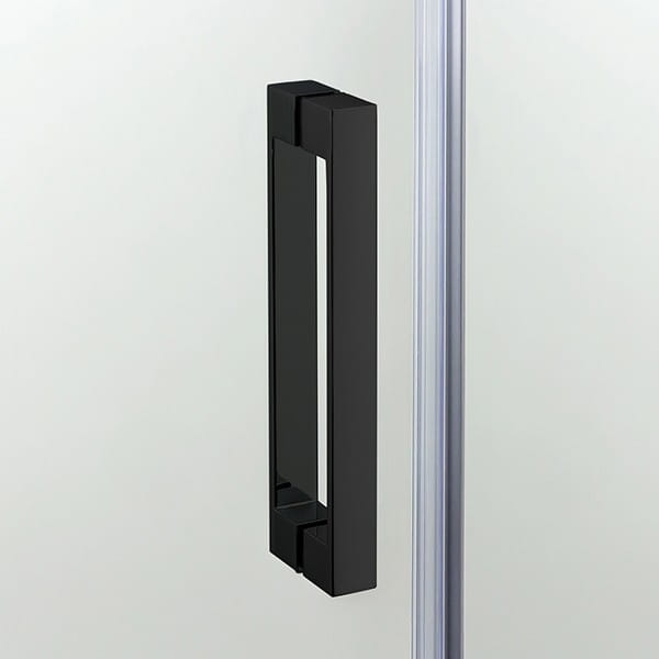 Kabina półokrągła New Trendy New Komfort Black 90x90x195 szkło czyste