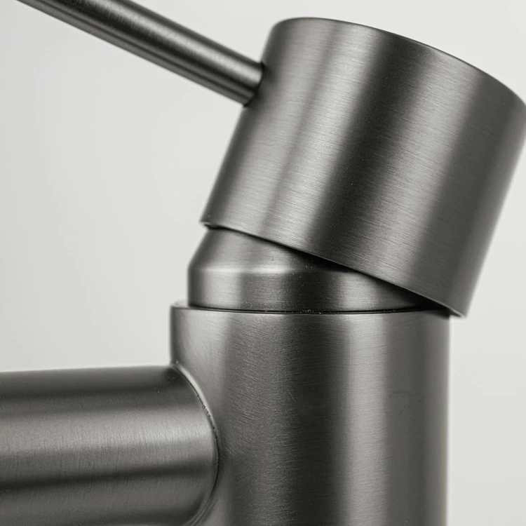 Bateria umywalkowa podtynkowa corsan cmb7515gm lugo z wylewką gunmetal