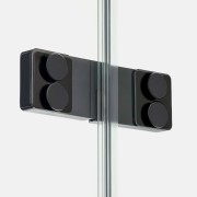 Drzwi prysznicowe New Trendy Eventa Black Chrome prawe czyste