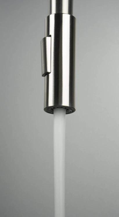 Bateria kuchenna stojąca z giętą wylewką Luno Deante biała