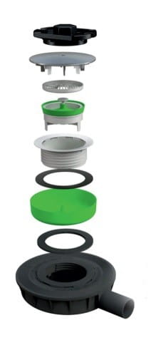 Syfon brodzikowy 90 ultraniski SAVOISIENNE Bonomini