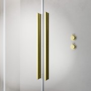 Kabina prysznicowa Furo Brushed Gold Walk-in Radaway prawa