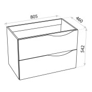 Szafka wisząca Kolorado Black Mat 800 Lavita