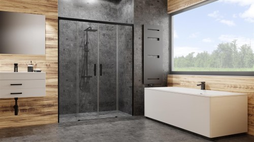 Drzwi Radaway Idea Black DWD 200x200,5 szkło przejrzyste