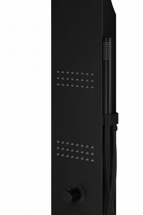 Corsan led kaskada a013a czarny z oświetleniem