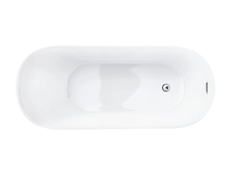 Wanna wolnostojąca corsan estella 170 cm z wykończeniem chrom