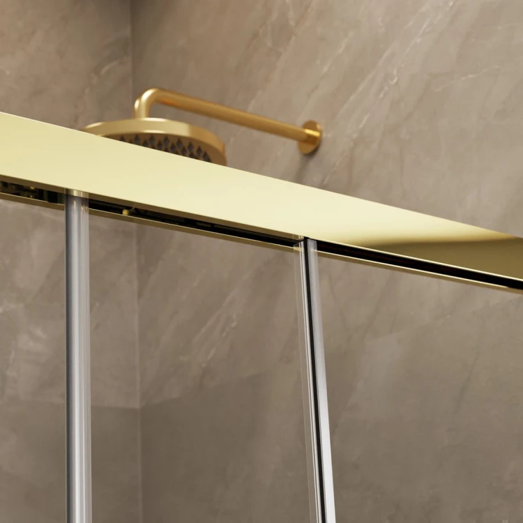Kabina prysznicowa Radaway Idea Gold KDD 110x120x200,5 przejrzysta, złota