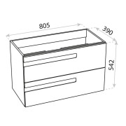 Szafka wisząca Floryda 800 Lavita