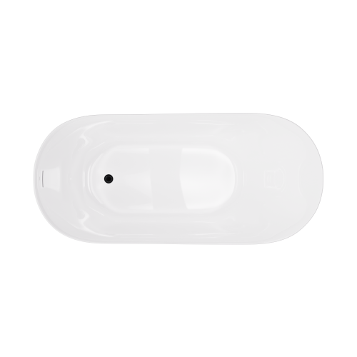 Wanna wolnostojąca estella ii slim v038xlbl 170 cm korek klik klak czarny