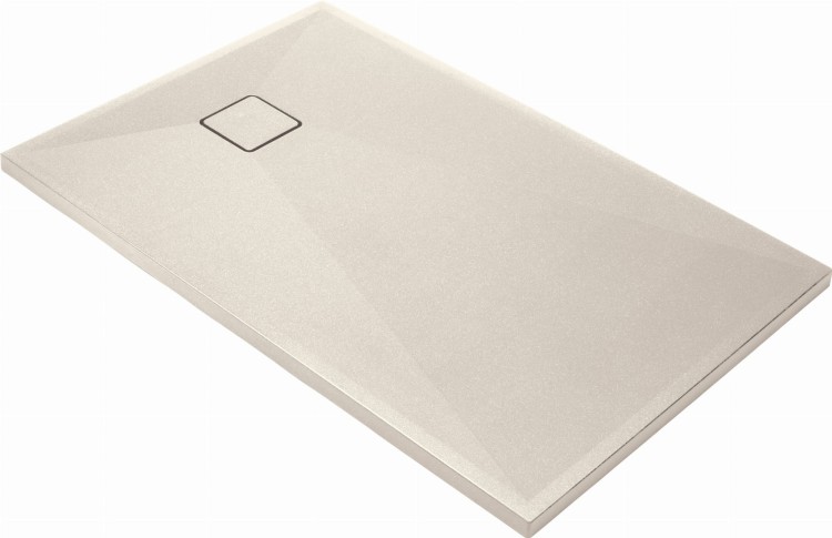 Brodzik granitowy prostokątny 120x90 beżowy Correo Deante