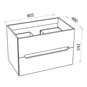 Szafka wisząca Kansas White 800 Lavita