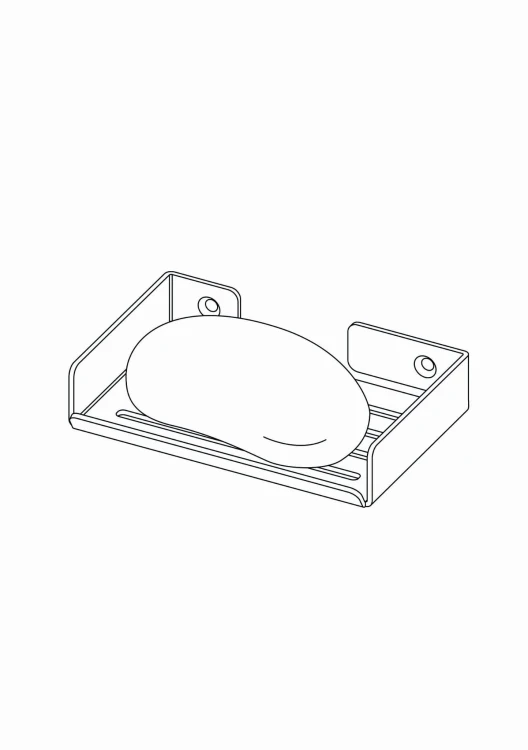 Deante Mokko Mydelniczka ścienna Nero