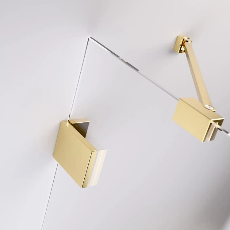 Parawan nawannowy Radaway Essenza Pro Gold PND II prawy złoty