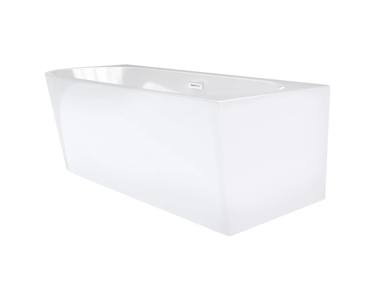Wanna narożna corsan intero prawa 160 cm z szeroką krawędzią i wykończeniem białym