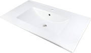 Umywalka ceramiczna wpuszczana biała 81,5x47 Tubo Deante