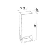 Słupek wiszący Freja 350 Lavita