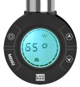 Grzejnik elektryczny V-line Elektro czarny mat 150x50 Luxrad