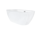 Wanna wolnostojąca corsan e041 olvena 160 cm z wykończeniem chrom