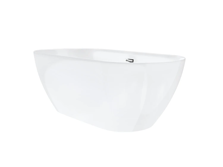 Wanna wolnostojąca corsan e041 olvena 160 cm z wykończeniem chrom