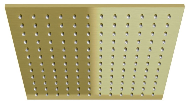 Zestaw prysznicowy Experience Brushed Gold KOHLMAN złoto szczotkowane deszczownica kwadratowa 25cm