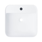 Umywalka nablatowa corsan 649902 kwadratowa 395x395x145 mm z otworem na baterię