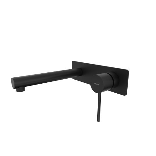 Bateria umywalkowa podtynkowa corsan cmb7515bl lugo czarna z wylewką